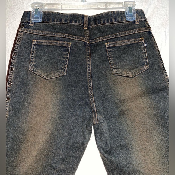 VINTAGE Western Rustic Flare Jeans - Picture 4 of 6